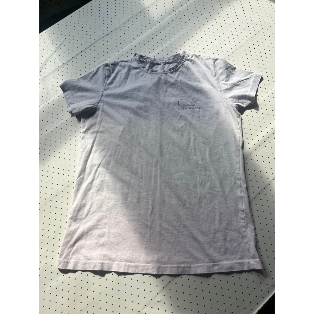 Vineyard Vines Womens Small Purple Pink Ombre Whale Graphic T-Shirt 2V001701